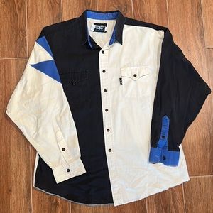 Brooks & Dunn by Panhandle Slim Lightning Bolt Sleeve Western Button Up